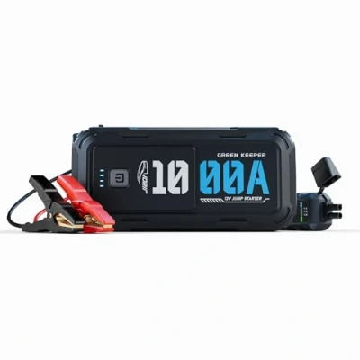 Image of Jump Starter Power Pack Car Battery UltraSafe 1000A 12V for 5.0L Gas &amp; 3.5L Diesel with Multiple Emergency Kit, Portable Booster 16000mAh PowerBank LED, Support All Weather
