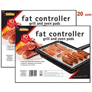 Image of 10 FAT CONTROLLERS. TRAPPER COOKING PADS. GRILL &amp; OVEN. ABSORBS X 2