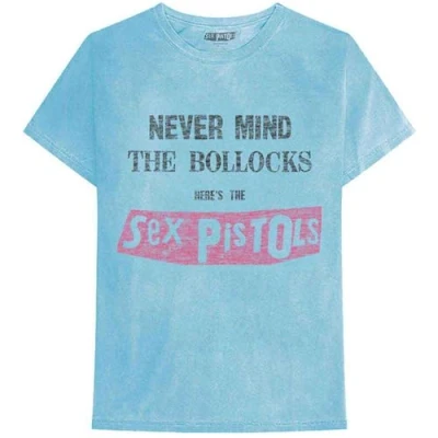 Image of Rock Off officially licensed products The Sex Pistols NMTB Distressed T Shirt XL Blue