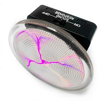 Image of Mini Pocket Plasma Disk Sensor Lighting Plate Home Disco Party Decor (Pink)
