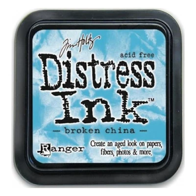 Image of Tim Holtz Distress Rubber Stamp Ink Pad Broken China