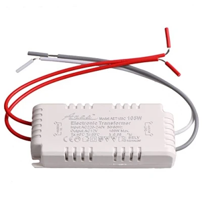 Image of White Halogen Light LED Driver Power Supply Electronic Transformer 105W 220 240V To12V
