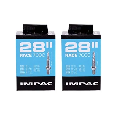 Image of Impac 2pk Cycle Tubes 28&quot; RACE Long Presta Valve 700x20 28c / 28x ¾ ⅞ 28x0.90 1.10 27x1.00/622 20 28/630 22 25