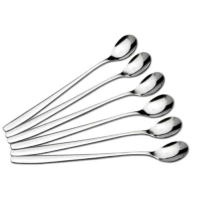 Image of CHG 9285 04 6x Long Drink / Yoghurt Ice Cream Spoon 19 cm Length