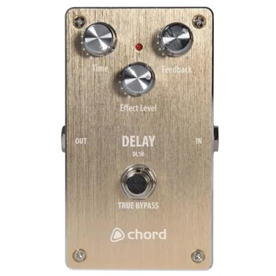 Image of Chord Guitar Delay effects Pedal With Adjustable Time, Feedback &amp; Level Control