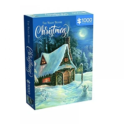 Image of Paul Lamond Games 08414 The Night Before Christmas 1000 piece Puzzle, mixed