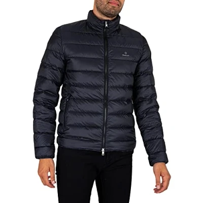 Image of Gant The Light Down Mens Jacket Black Size Large