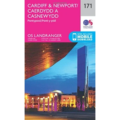 Image of Landranger 171 Cardiff &amp; Newport, Pontypool Map With Digital Version