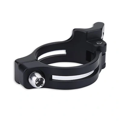 Image of Bike Derailleur Clamp, Alloy Braze on Front Mech Clamp For Mountain Road (31.8mm Black)