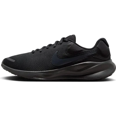 Image of Nike Performance Revolution 7 Neutral running shoes, Men&#039;s, Size: 10.5, Black/off noir Textile/synthetics