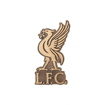 Image of FOCO Official Liverpool FC Bronze Effect Football Crest Wall Sign
