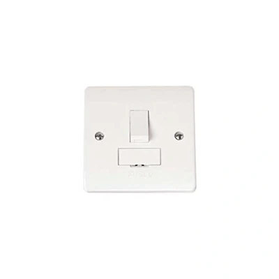 Image of Click Fused Connection Unit 13 Amp White PVC Switched
