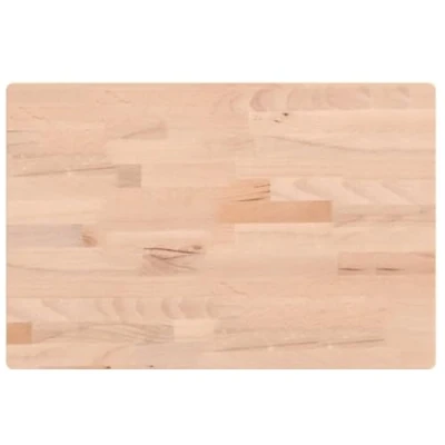 Image of vidaXL Table Top Replacement Dining Rectangular Solid Wood Beech