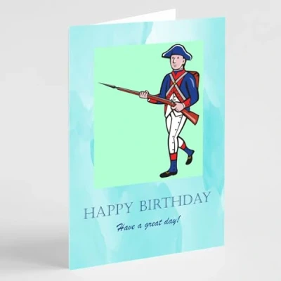 Image of Beebooh cards Vintage soldier birthday card