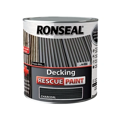 Image of Ronseal DRPCH25L 2.5 Litre Decking Rescue Paint Charcoal