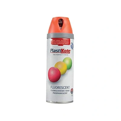 Image of Plastikote 1902 Twist Spray 400ML Fluorescent Orange