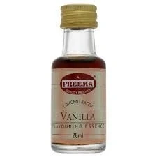 Image of Preema Food Flavouring Essence 2x28ml Bottle Halal 13 Different Flavours Free P&amp;P (Vanilla Flavour)