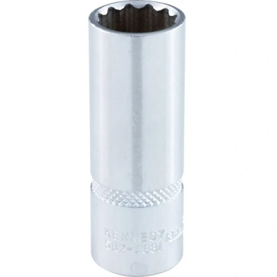 Image of Kennedy Deep Socket 13mm x 1/4&quot; Square Drive Bi hexagon Chrome Vanadium (12 Point)