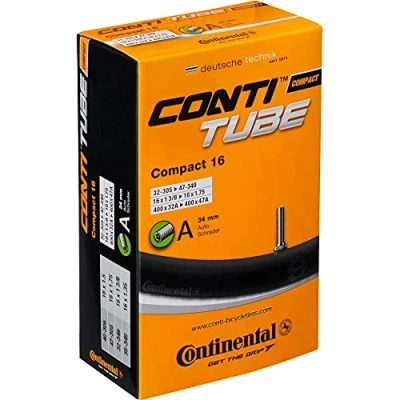 Image of Continental Men&#039;s Compact 16 Inner Tube, Other, 32/47 305/349