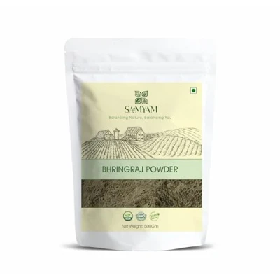 Image of SAMYAM Bhringraj Herbal Hair Care Powder 500g Pack Tonic, Growth, Strong