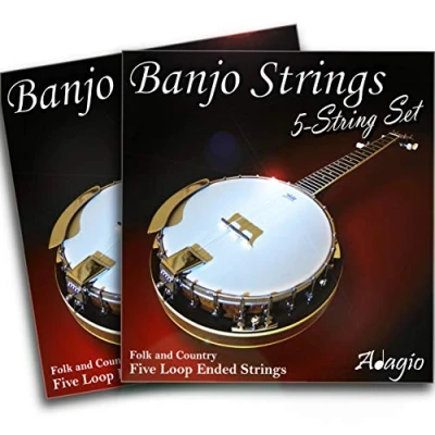 Image of 2 SETS! Adagio Professional 5 String Banjo Strings