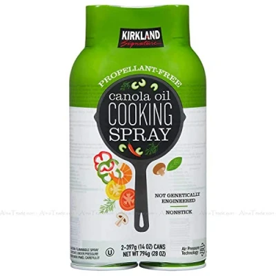 Image of Kirkland Signature Canola Oil Cooking Spray Propellant Free Pack of 2 x 397g