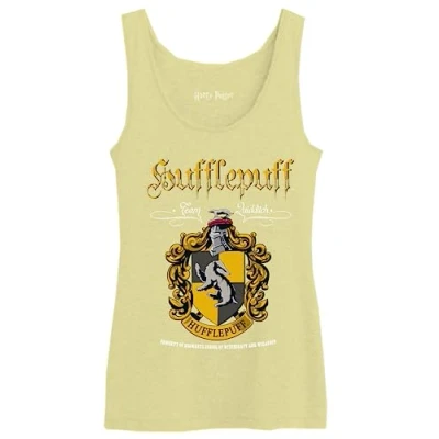 Image of Harry Potter Women&#039;s Wohapomtk018 Tank Top, Yellow, S