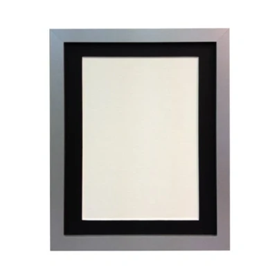 Image of FRAMES BY POST H7 Picture Photo Frame with Black Mount 8 x 6 Image Size 4 Inch