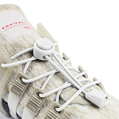 Image of INMAKER No Tie Laces for Adults and Kids, Elastic Shoe Trainers, Round Shoelaces