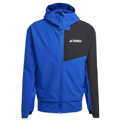 Image of adidas Men&#039;s Terrex Multi Soft shell Jacket, Semi Lucid Blue/Black, S