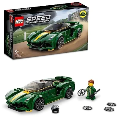Image of LEGO 76907 Speed Champions Lotus Evija Voiture de Course, Jouet Réduit Avec Minifigure Pilote Pour Enfants