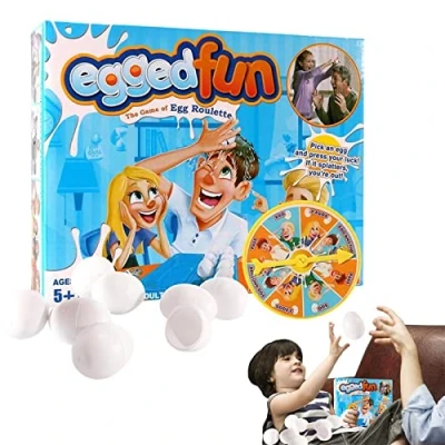 Image of dobooo 2 Pcs Egged Game, Splash Egg On Wet Body Party Lucky Challenge Game Family Hilarious Adults Teens Kids