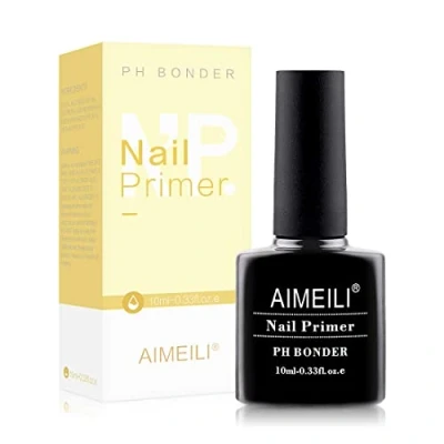 Image of AIMEILI Nail Primer, Pre Step Bonding Primer for Acrylic Nails UV Gel Polish Bonder No Need Cure 10ml
