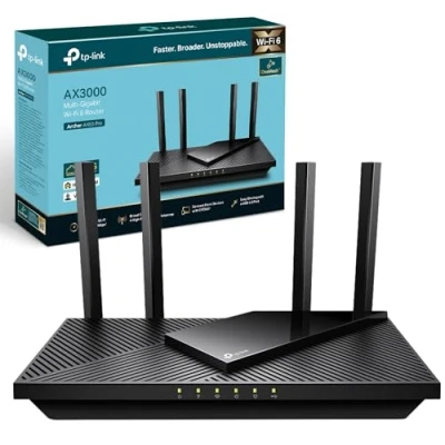 Image of TP Link AX3000 Multi Gigabit Wi Fi 6 Router with 2.5G Port, Dual Band, OneMesh™ /VPN Supported, USB 3.0 Qualcomm CPU, Ideal for Gaming Xbox/PS4/8K Steam, HomeShield (Archer AX55 Pro)