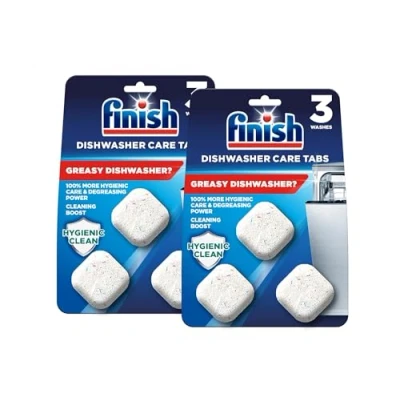 Image of Finish In Wash Dishwasher Cleaner Tablets, 53g, 6 tablets (3 x 2), Up to Months of Clean