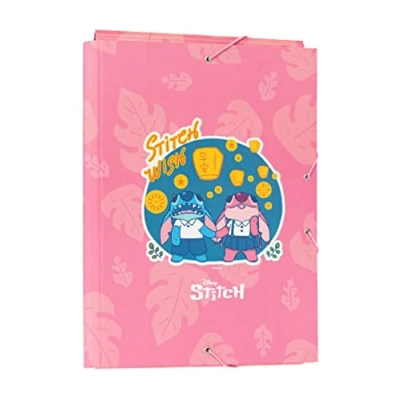 Image of Grupo Erik Disney Stitch Premium A4 File Folder 13.4 x 10 inches 34 25.5 cm 3 Flap Document Organizer School Gifts