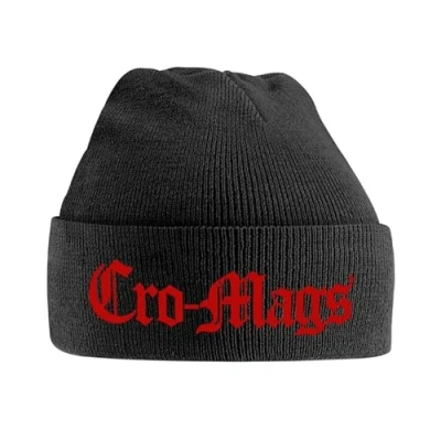 Image of Plastic Head Cro Mags &#039;Red Logo&#039; (Black) Beanie Hat
