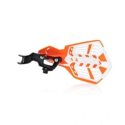 Image of Acerbis K Future Handguard (16 ORANGE WHITE) For 07 22 KTM 250SXF