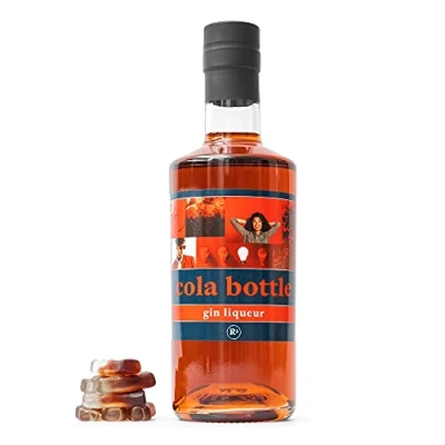 Image of Cola Bottle Gin by R3, Liqueur 50cl, Flavoured Gift Set Sweet Cocktail Mixers for Alcohol Drinks Birthday Gifts Women &amp; Men, Hamper, Christmas