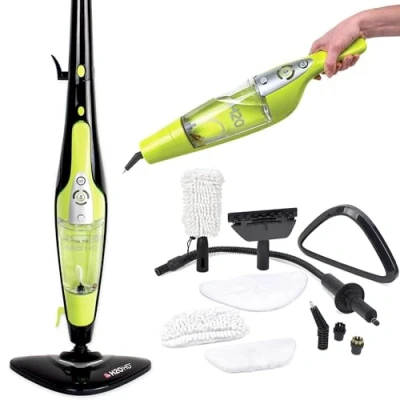 Image of H2O HD Steam Mop and Handheld Cleaner for Floors, Carpets, Windows, Upholstery, Kitchens &amp; Bathrooms