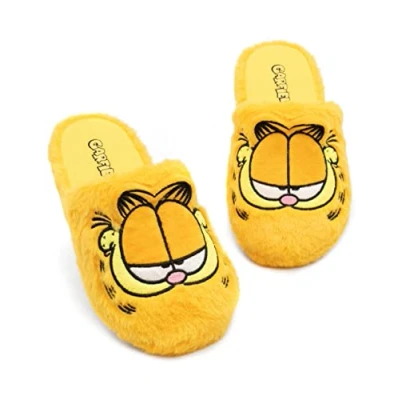Image of Garfield Adults Slippers Men Women Unisex Animated Lazy Tabby Cat Fluffy Slip On House Sliders Movie Merchandise