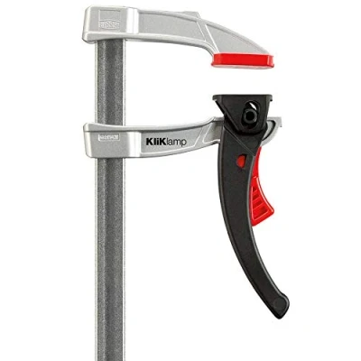 Image of BESSEY KliKlamp Series Ratchet Action Lever Clamp 4 Inch KLI3.008 Fast Action, Heavy Duty Clamps for Woodworking, Carpentry, &amp; Cabinetry Professional Grade DIY and Home Improvement