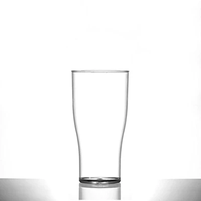 Image of Virtually Unbreakable Polycarbonate Tulip Plastic Half Pint Glass, Pack of 6 **10oz**
