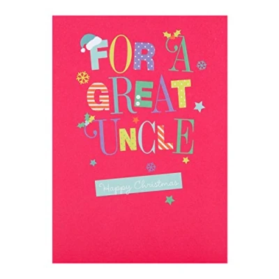 Image of Hallmark Christmas Card &#039;Great Uncle&#039; Medium