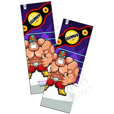 Image of Pack of 12 Wrestling Bookmarks Teacher Reading Book School Party Bag Fillers