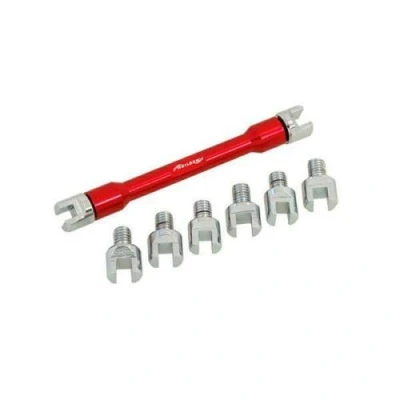 Image of Motorcycle Spoke Wrench Set 9PC Adjust Tension Correct Buckled Wheels 5.4 6.8MM