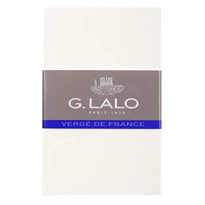 Image of Clairefontaine Ref 67300L G.Lalo Business Cards (Pack of 25) 85 x 135mm in Size, 300gsm French Laid Paper, PEFC Certified Vergé De France, White