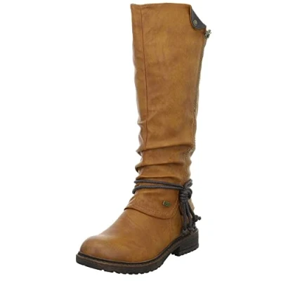 Image of Rieker Women’s 94758 Long Boots, Brown (Cayenne/Schoko/24), 3.5 UK