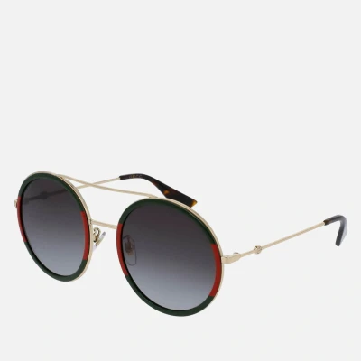 Image of Gucci Sunglasses goldcoloured/green, Women&#039;s, Size: 56, Gold coloured/green