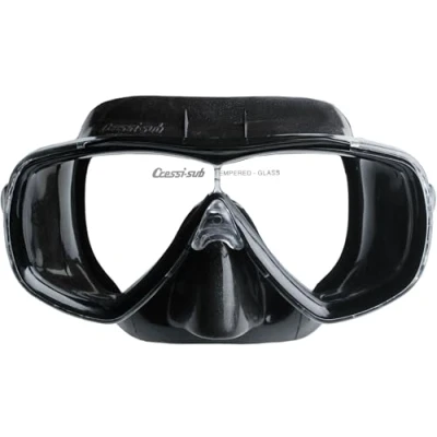 Image of Cressi Estrella Mask Estrella, Black/Black, One Size, Unisex Adult